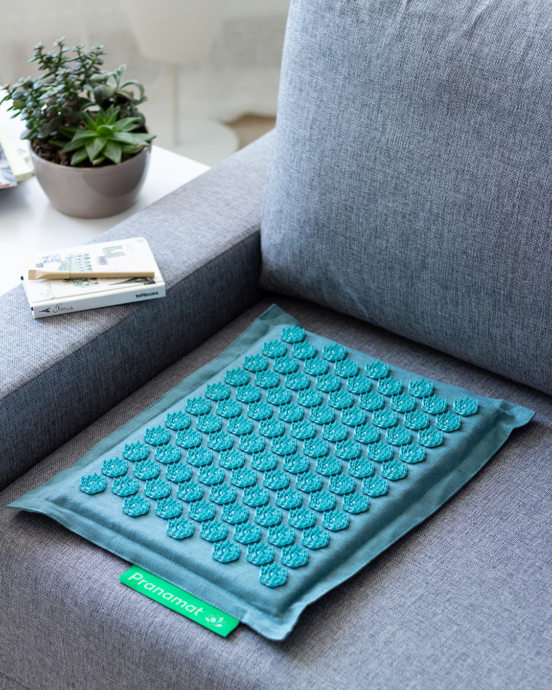 Tapis + Lune + Coussin + Mini (Azur)