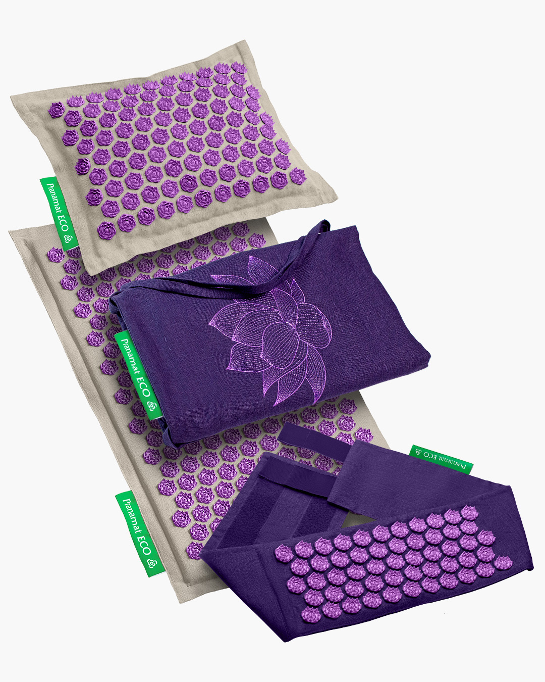 Tapis + Coussin + Sac + Ceinture (Améthyste)