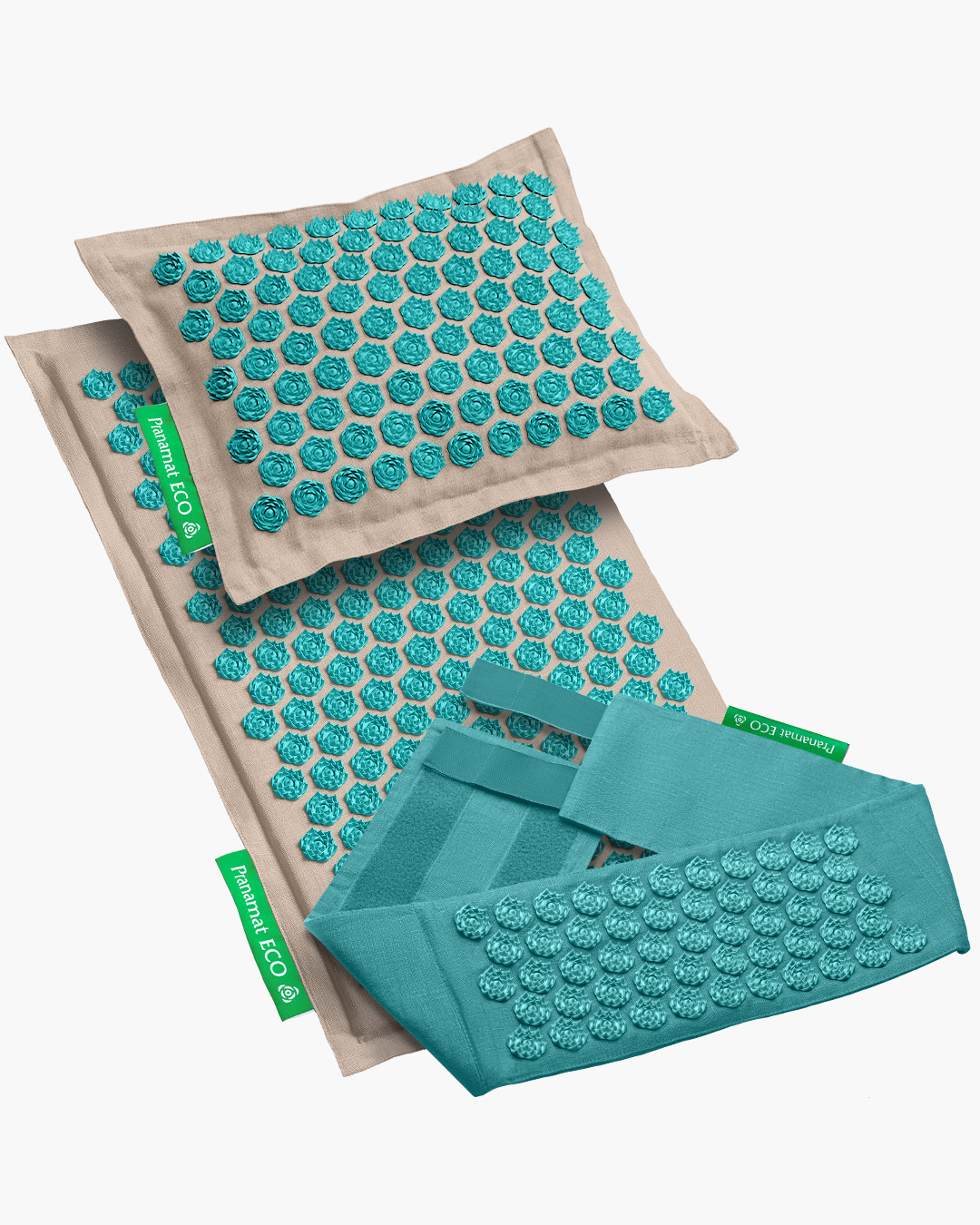 Pranamat + PranaPillow + PranaBelt (Lagoon with Azur Belt)