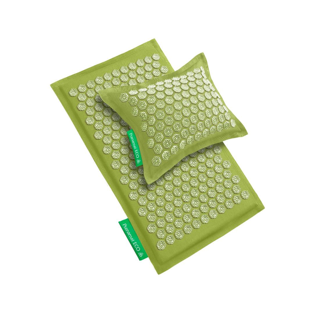 Tapis + Coussin (Vert Citron)