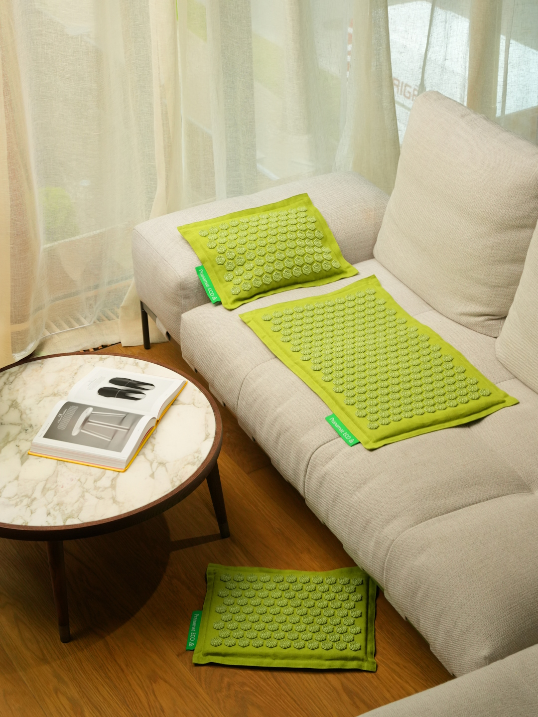 Tapis + Coussin + Mini (Vert Citron)