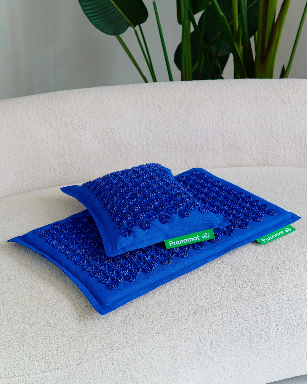 Tapis + coussin (Bleu Monaco)