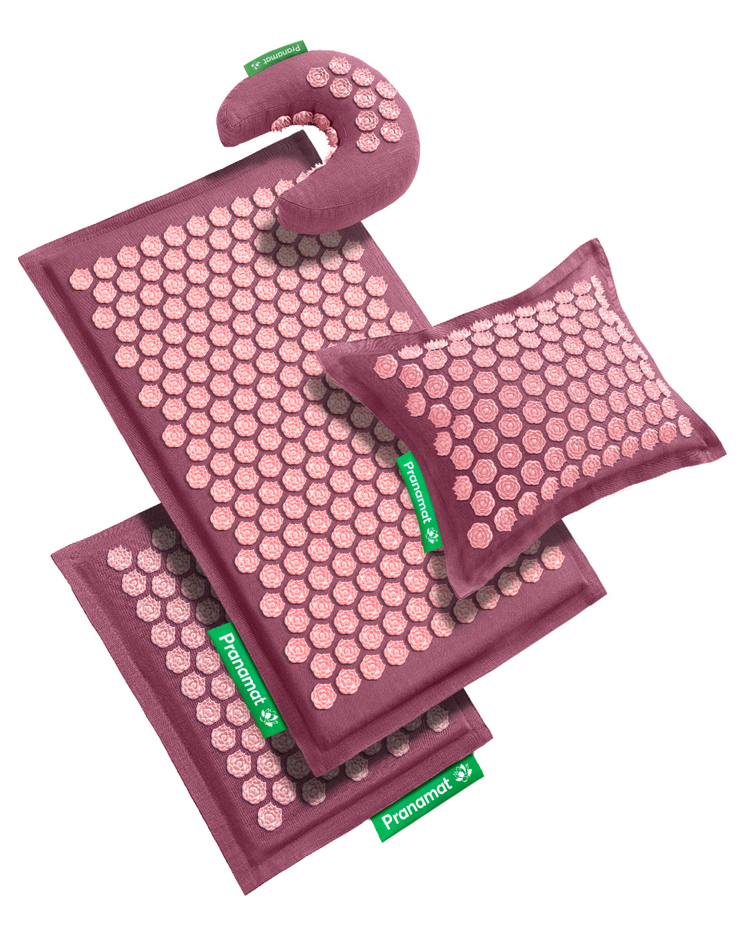 Tapis + Lune + Coussin + Mini (Rose Pétale)