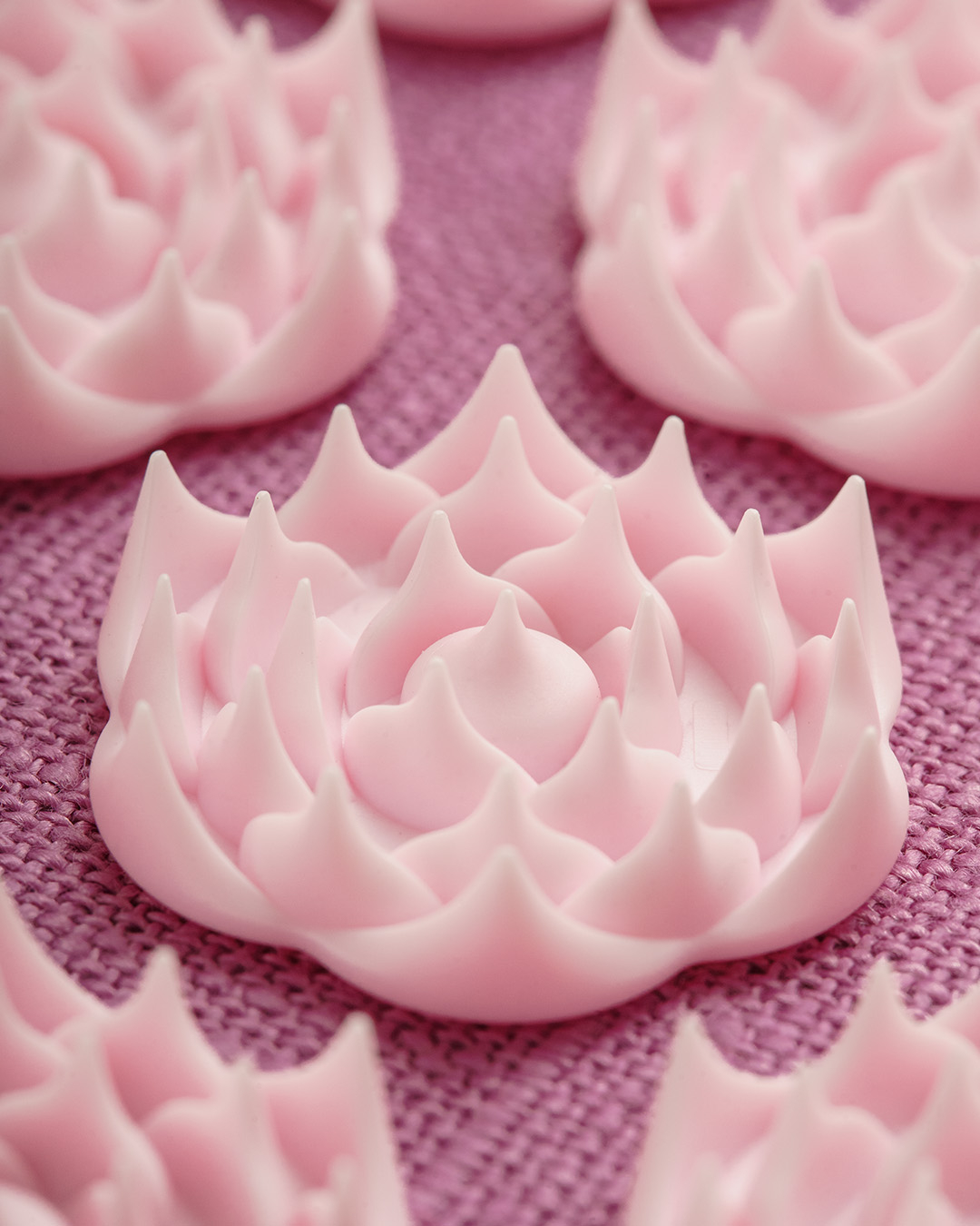 Tapis + coussin (Rose Pétale)