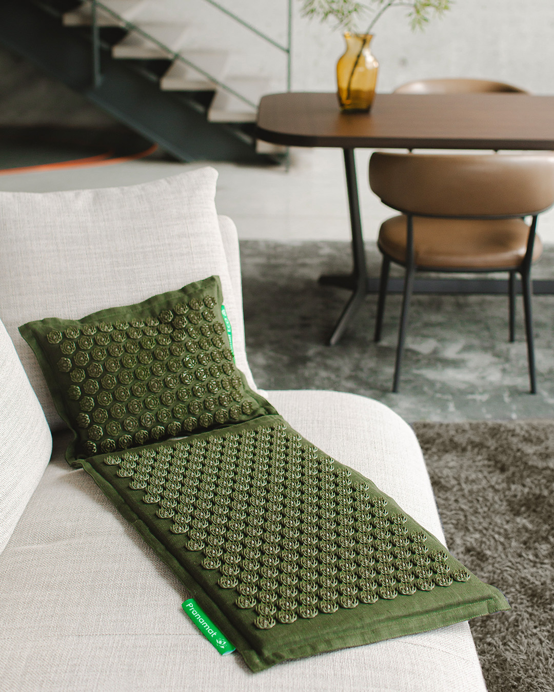 Tapis + oreiller (Olive)