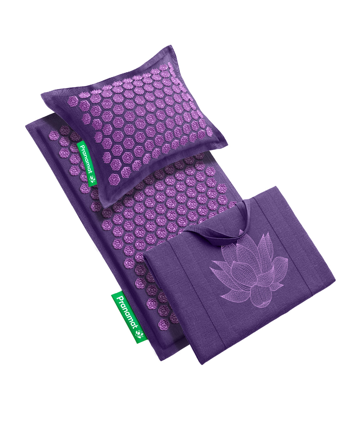 Tapis + oreiller + grand sac (Lavande)