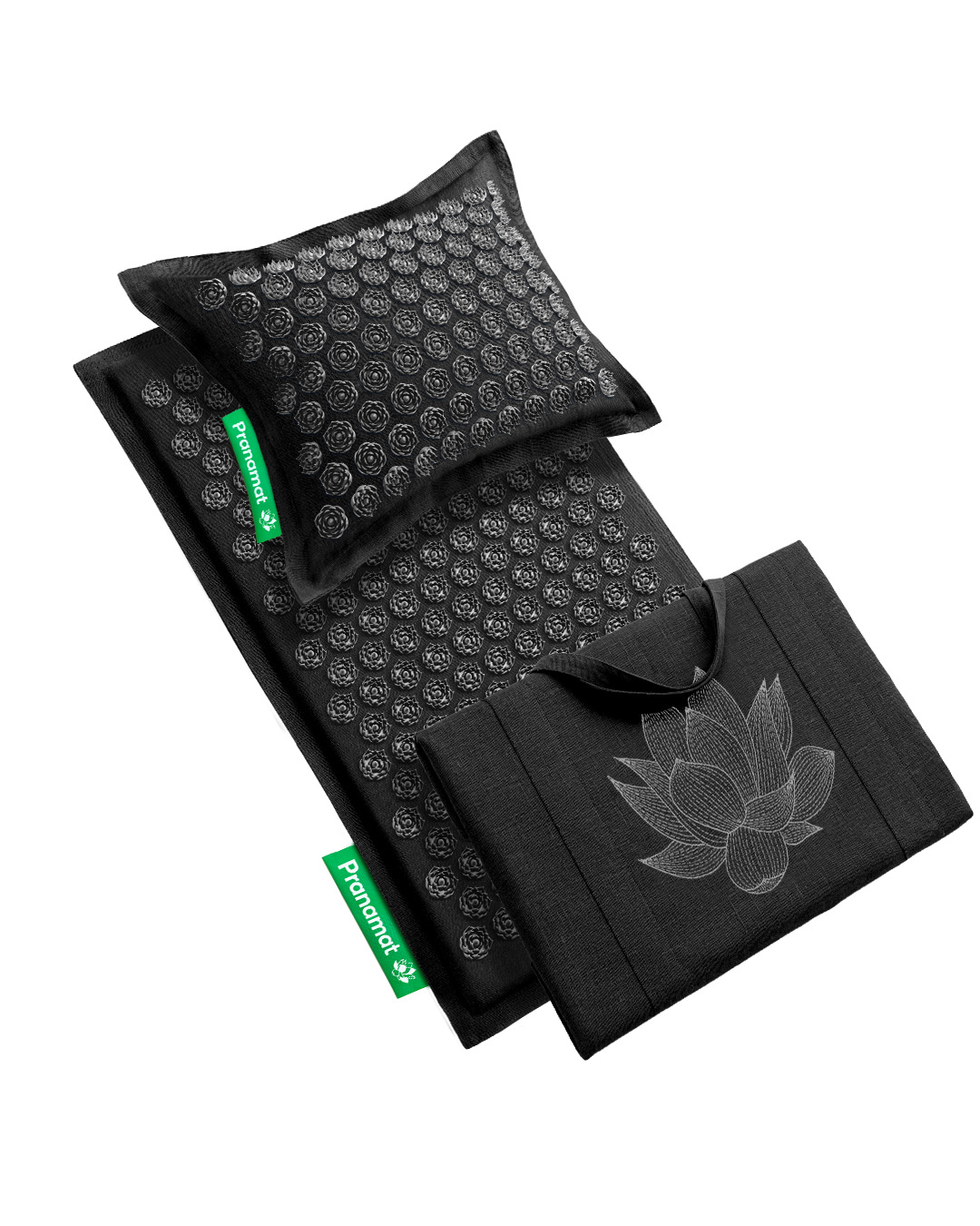 Tapis + oreiller + grand sac (Obsidienne)