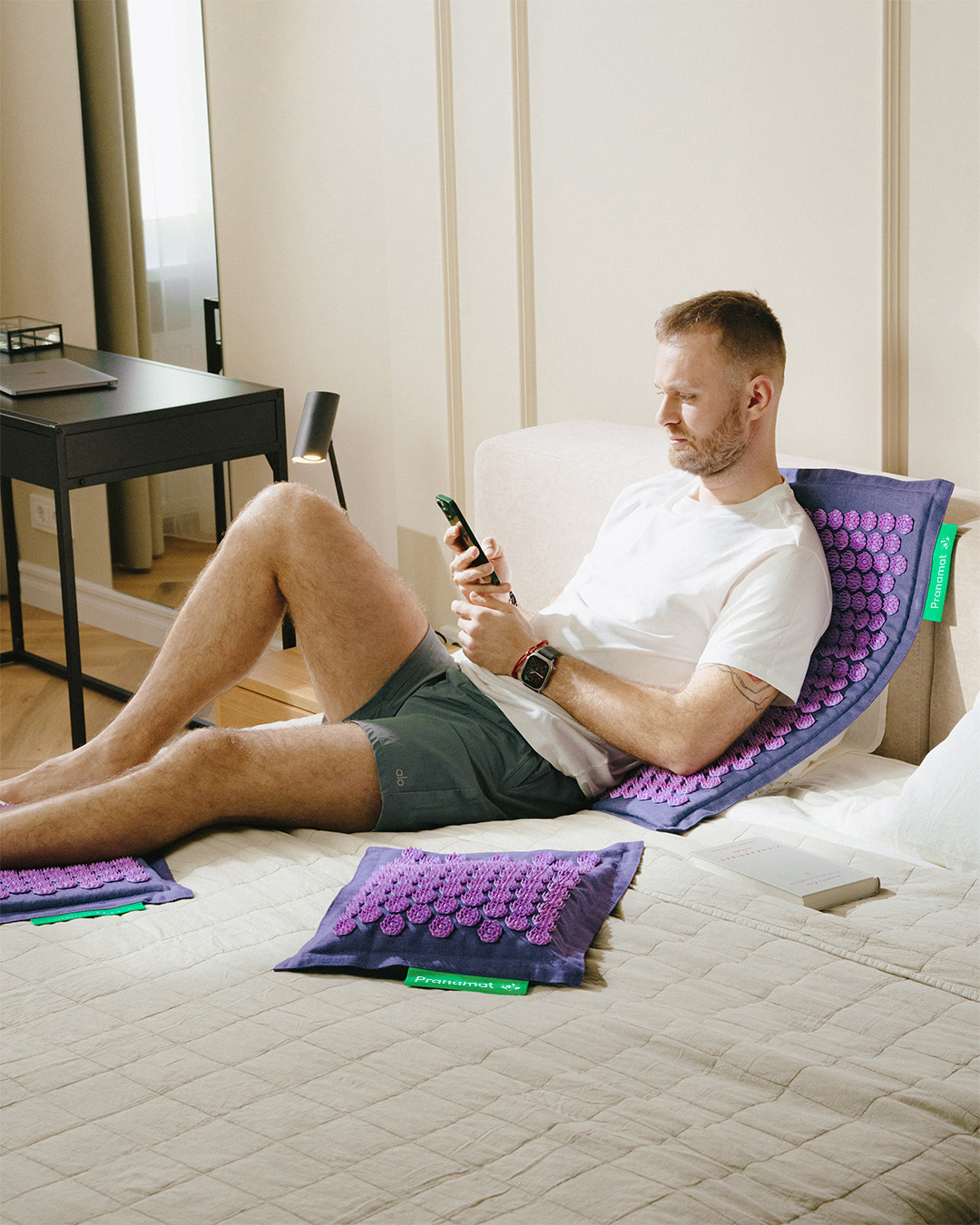 Tapis + oreiller + Mini (Lavender)