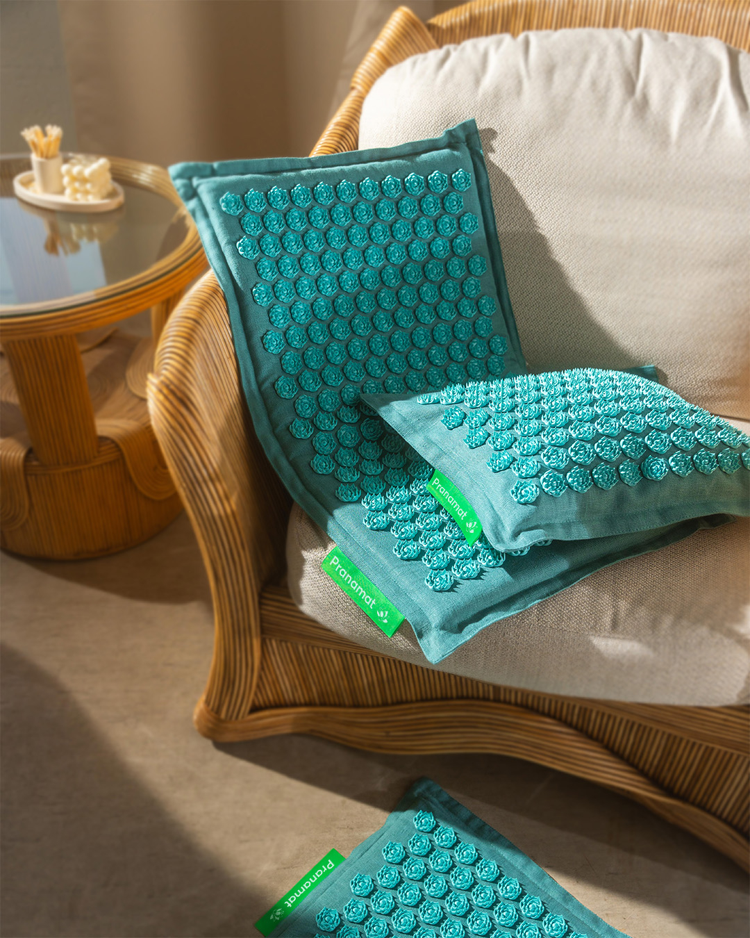 Tapis + coussin + Mini (Azur)