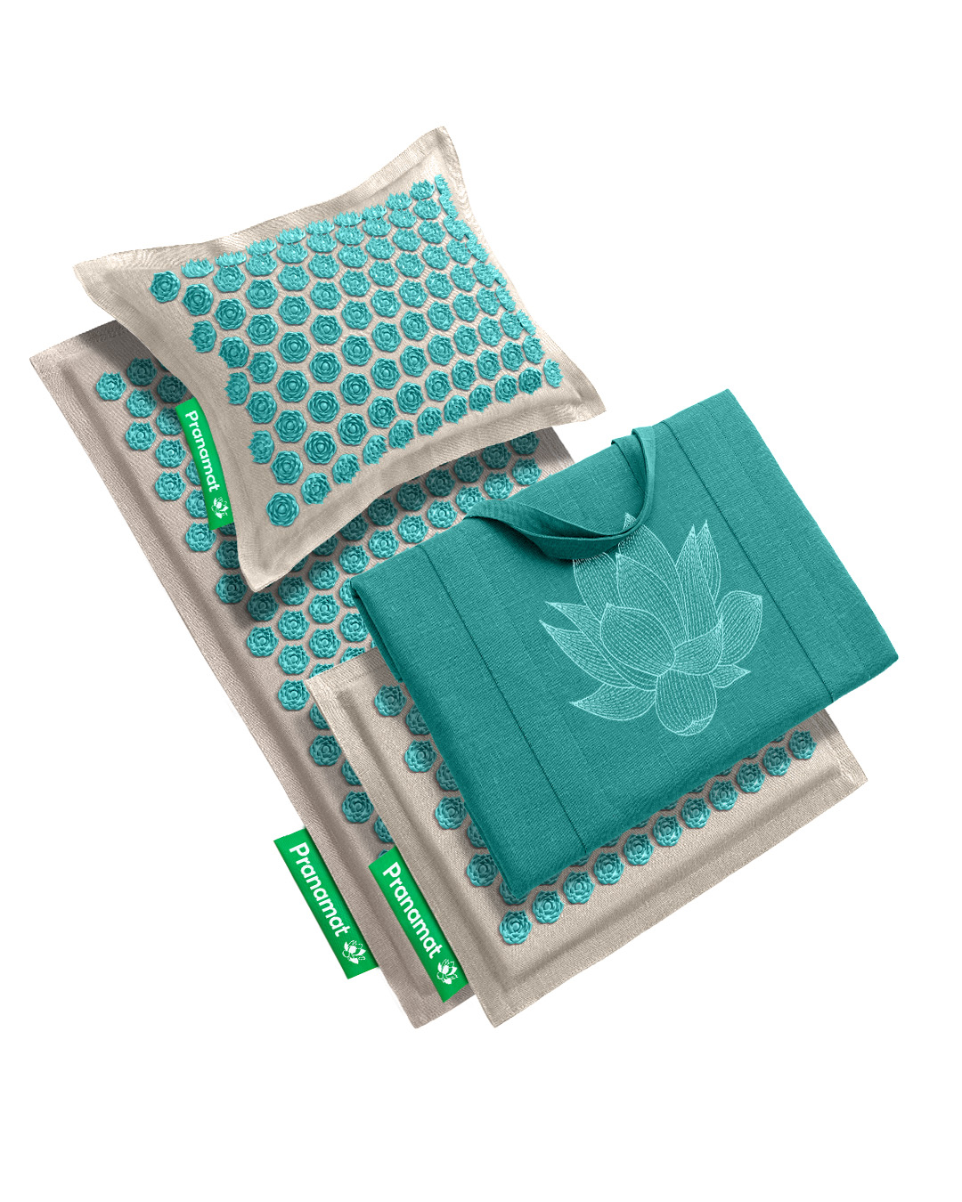 Tapis + coussin + mini + grand sac (Lagon)