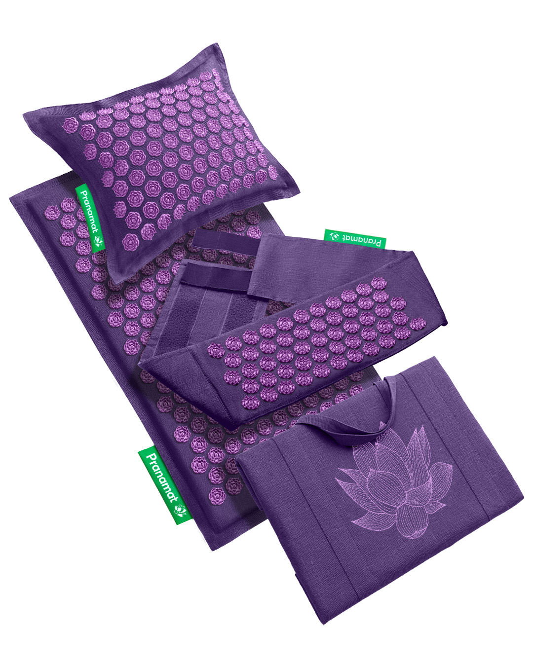 Tapis + Coussin + Sac + Ceinture (Lavande)