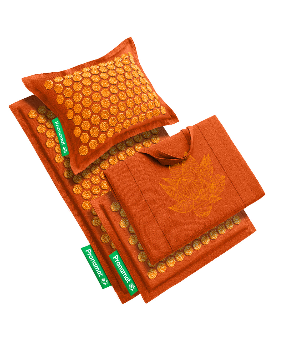 Tapis + coussin + mini + grand sac (Ambre)