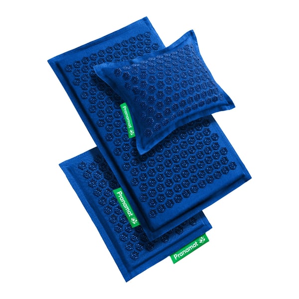 Tapis + coussin + Mini (Bleu Monaco)